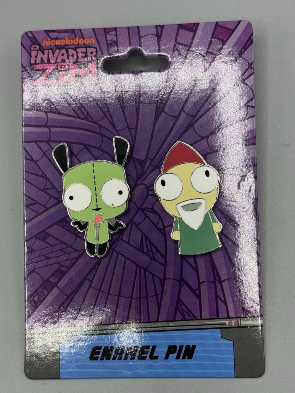Invader Zim GIR & Gnome Enamel Pin Set 2Pk NEW